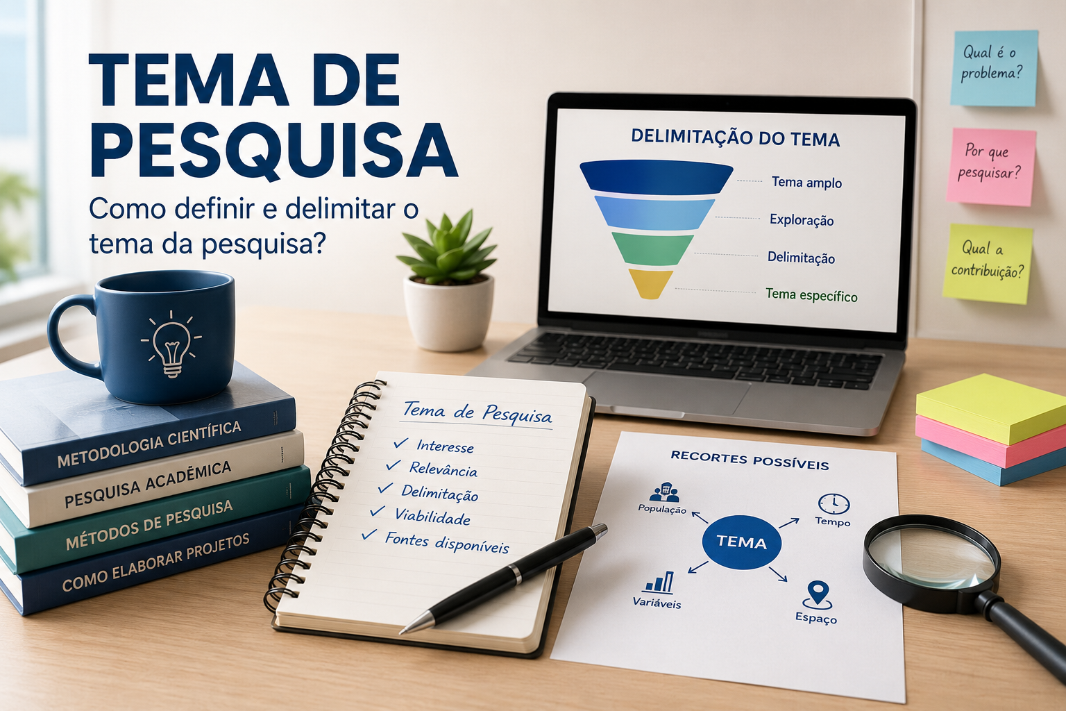 Definição e delimitação do tema de pesquisa